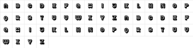 Blanket Regular  glyph index