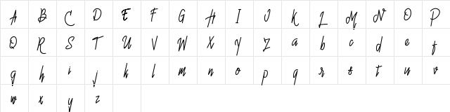 Hello Avelline-DEMO Regular  glyph index