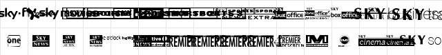 Sky 1998 Channel Logos Regular  glyph index