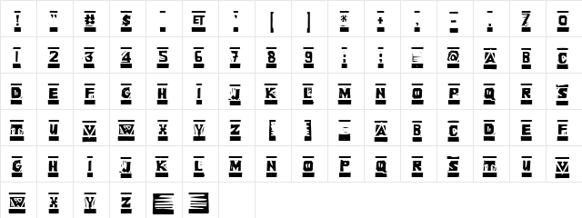 Linoleum Regular  glyph index