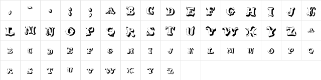 Ox Nard Regular  glyph index