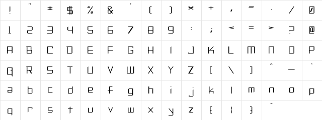 Maximal Beasts Regular  glyph index