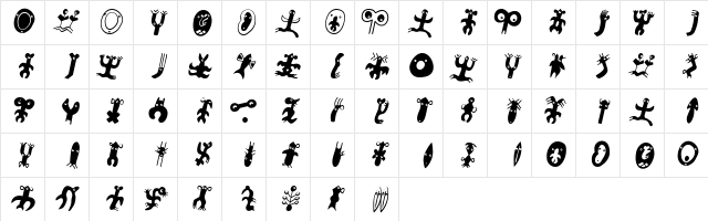 EasterIslandsToday Regular  glyph index