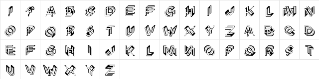 Architypogra Regular  glyph index