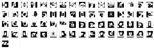BrokenAlphabetTradition Regular  glyph index
