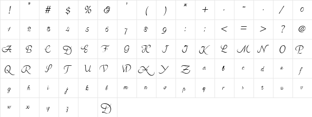 Azariel Regular  glyph index