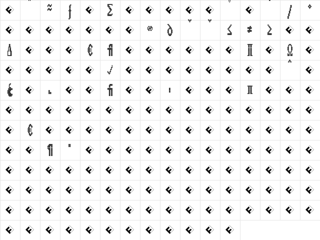 CallNineL-RegularExp Regular  glyph index
