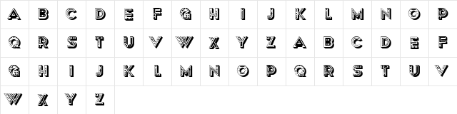 Adagio Regular  glyph index