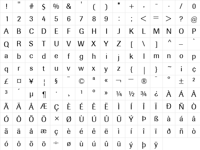 BertholdImago-Book Book  glyph index