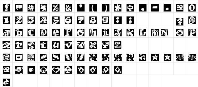 0 Cube a Rama DNA Regular  glyph index