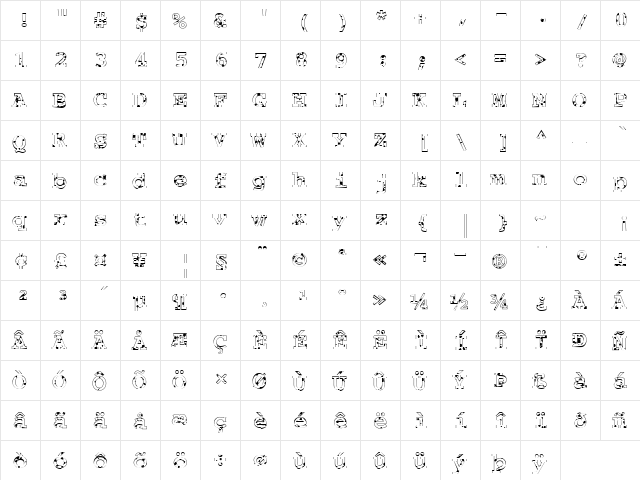 FZ BASIC 54 SPOTTED Normal  glyph index