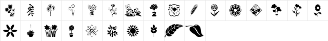 flowers_csp Regular  glyph index