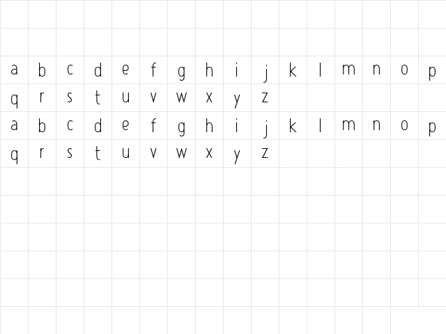 Atype 1 Regular  glyph index