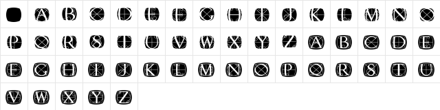 RodgauerOneRound Medium  glyph index