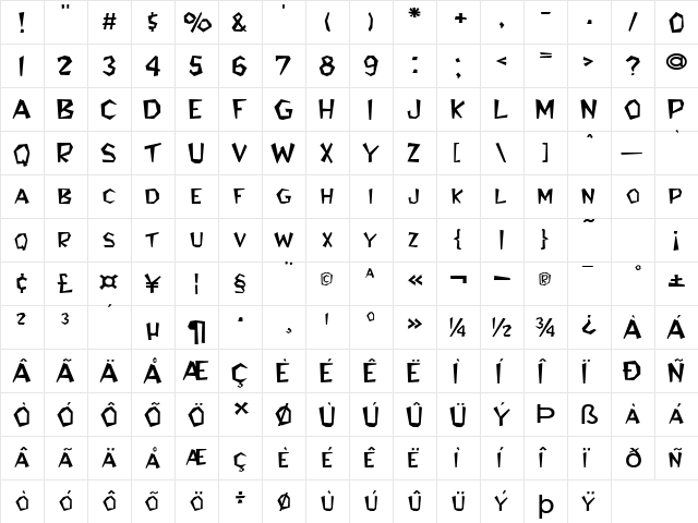 Jitter-Expanded Normal  glyph index