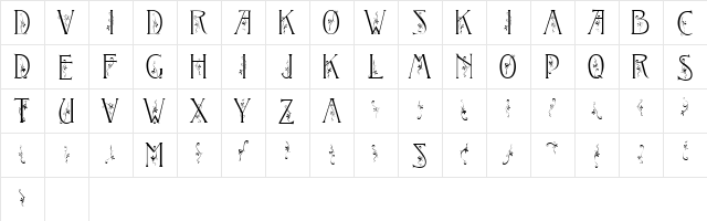 Tendril Medium  glyph index