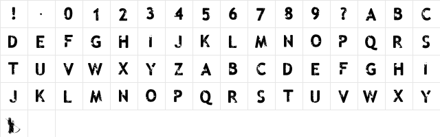 Malevolent z Regular  glyph index