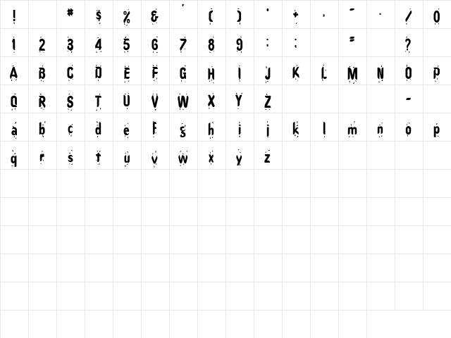 Rhino 2 Regular  glyph index