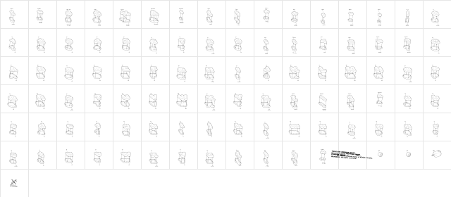 Assembly Five  glyph index