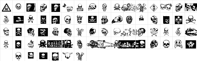 kallot Regular  glyph index