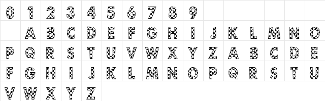 101! Seein' SpotZ Regular  glyph index