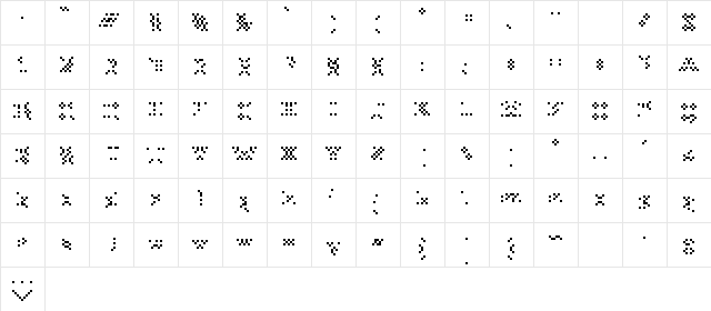 TourDeForceAlias Medium  glyph index