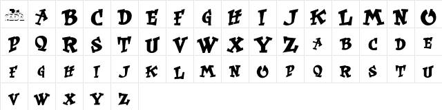 Krt Regular  glyph index