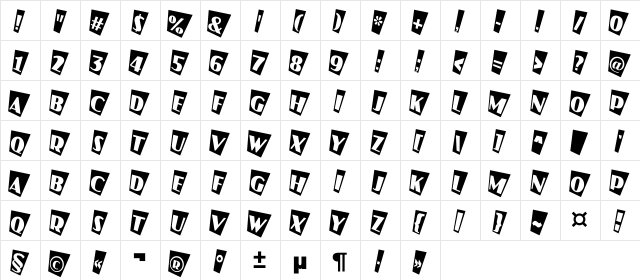 a_JasperCmTw Regular  glyph index