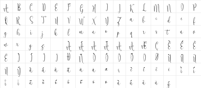 Sekut Regular  glyph index