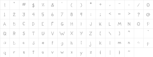 LD Sticks 'n' Stones Regular  glyph index