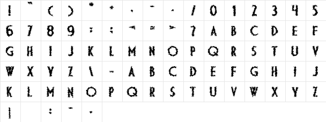 DS DiplomaArtC Bold  glyph index