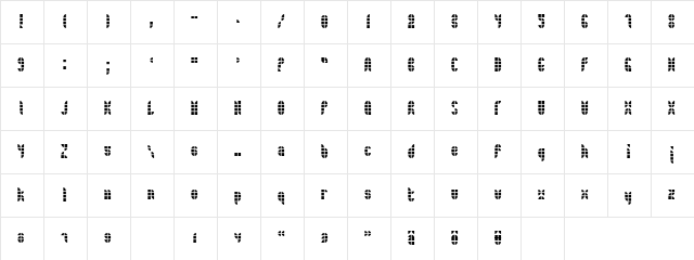 Bath Light  glyph index