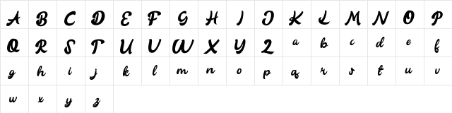 Blooqe Stages FREE Regular  glyph index