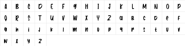 Randirops Free Regular  glyph index