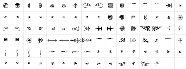 PT Finesse Normal  glyph index