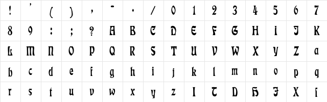 Eckmann Cn Regular  glyph index