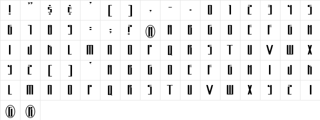 Love Quickie  glyph index