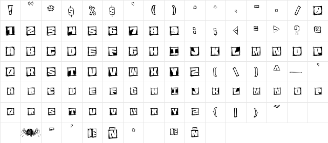 GraphicAttitude Mono  glyph index