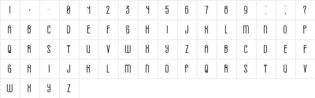 Already Book  glyph index