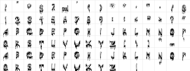 Lazarus Seal Regular  glyph index