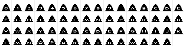 AlphaShapes xmas trees Normal  glyph index