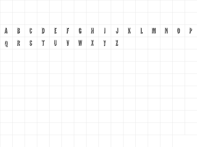 Tejaratchi Cn Regular  glyph index
