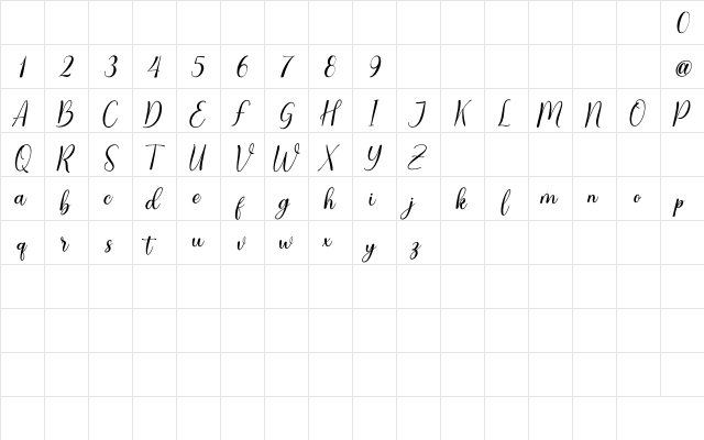 Clarities Italic Regular  glyph index