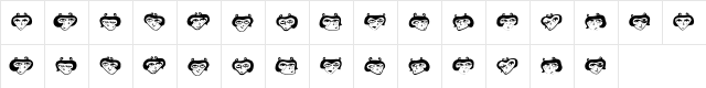 Anichka Regular  glyph index
