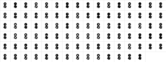 Cooled Regular  glyph index