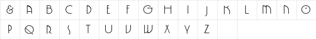 Waster 2 Regular  glyph index