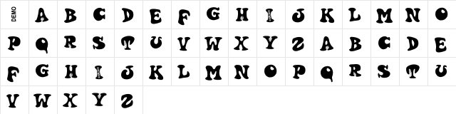 Harty Demo  glyph index