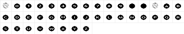 AlphaShapes octagons 3 Normal  glyph index