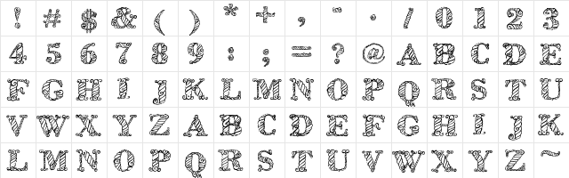 Zsynor Regular  glyph index