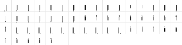 UpcEP36Tt Normal  glyph index